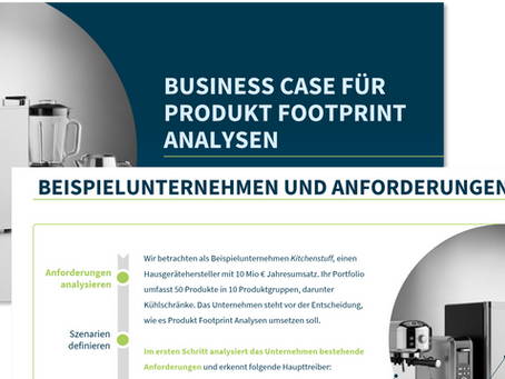 Business Case für Produkt Footprint Analysen