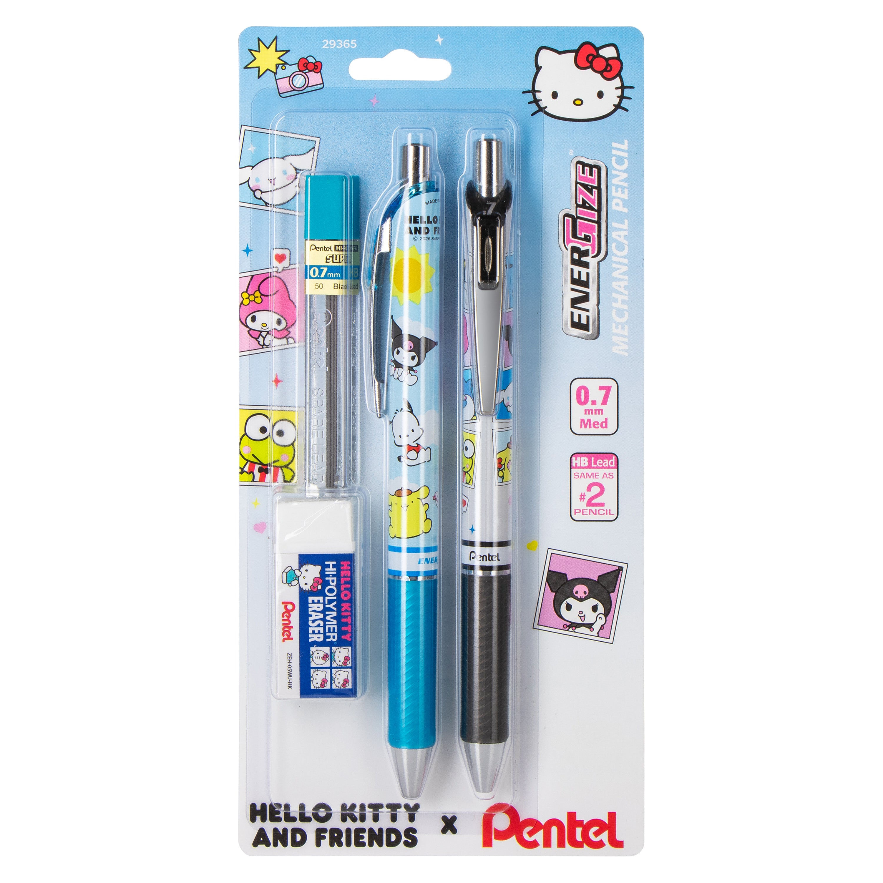 Pentel EnerGize Mechanical Pencil - Hello Kitty® Friends Limited Ed 0.7mm 2-Pk