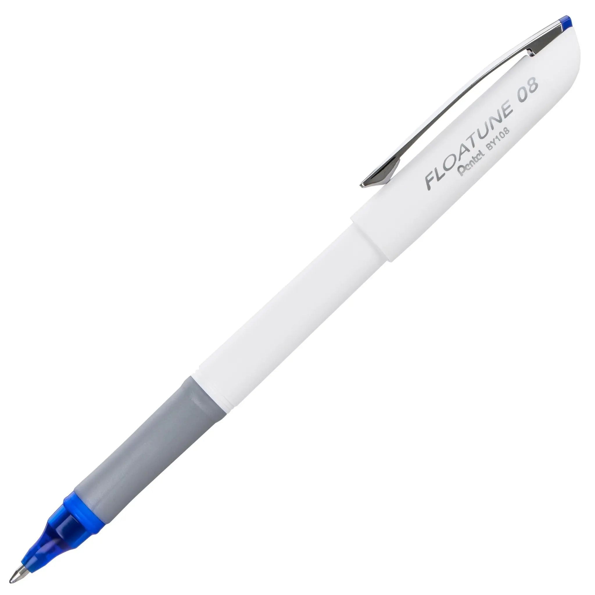 Pentel FLOATUNE Skip-Free Rollerball Pen, 0.8mm 1.0mm, Capped