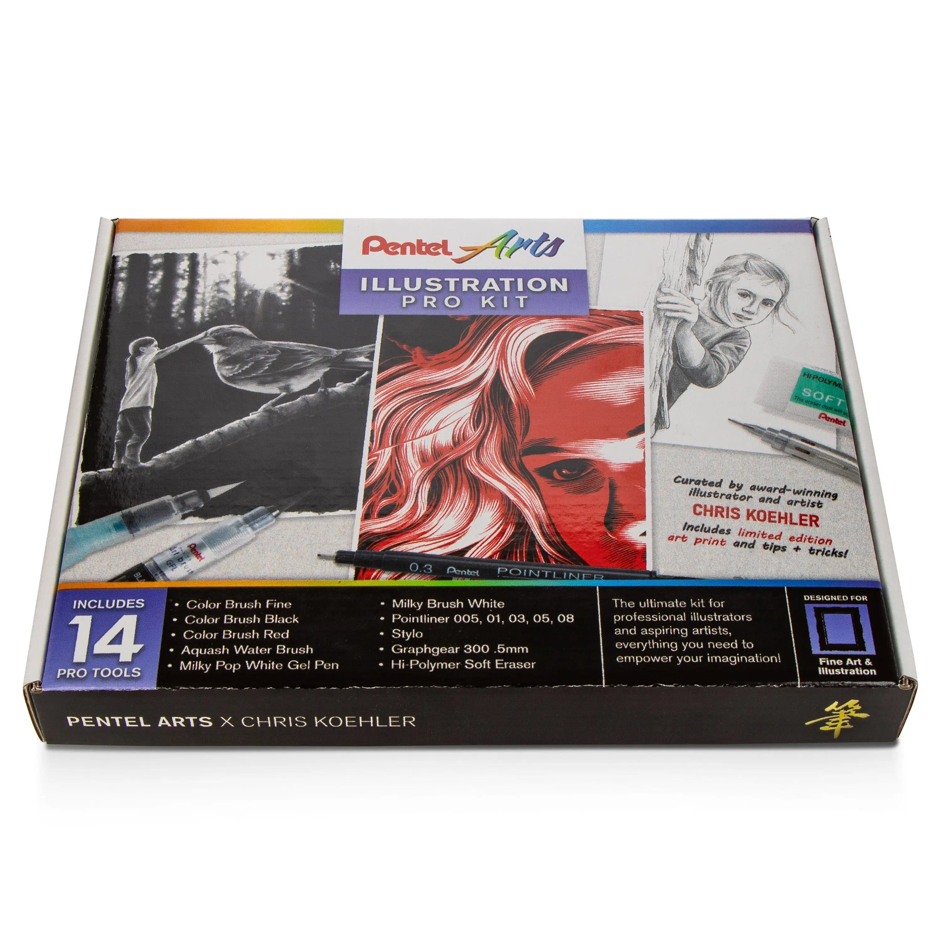 Pentel Arts System Illustration Pro Kit