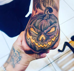 Pumpkin tattoo