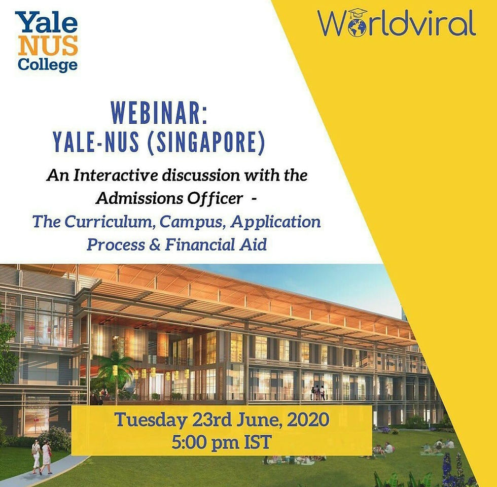 Yale-NUS webinar