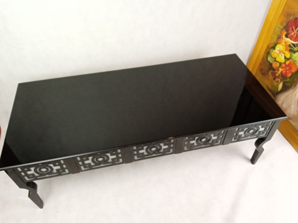 Miniatura: Ława drewniana/wysoki połysk