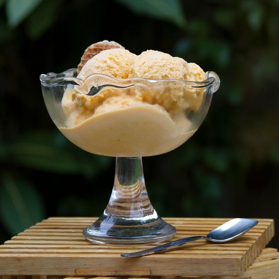 Homemade Lucuma Ice Cream, made with Lucuma Pulp in Dubai