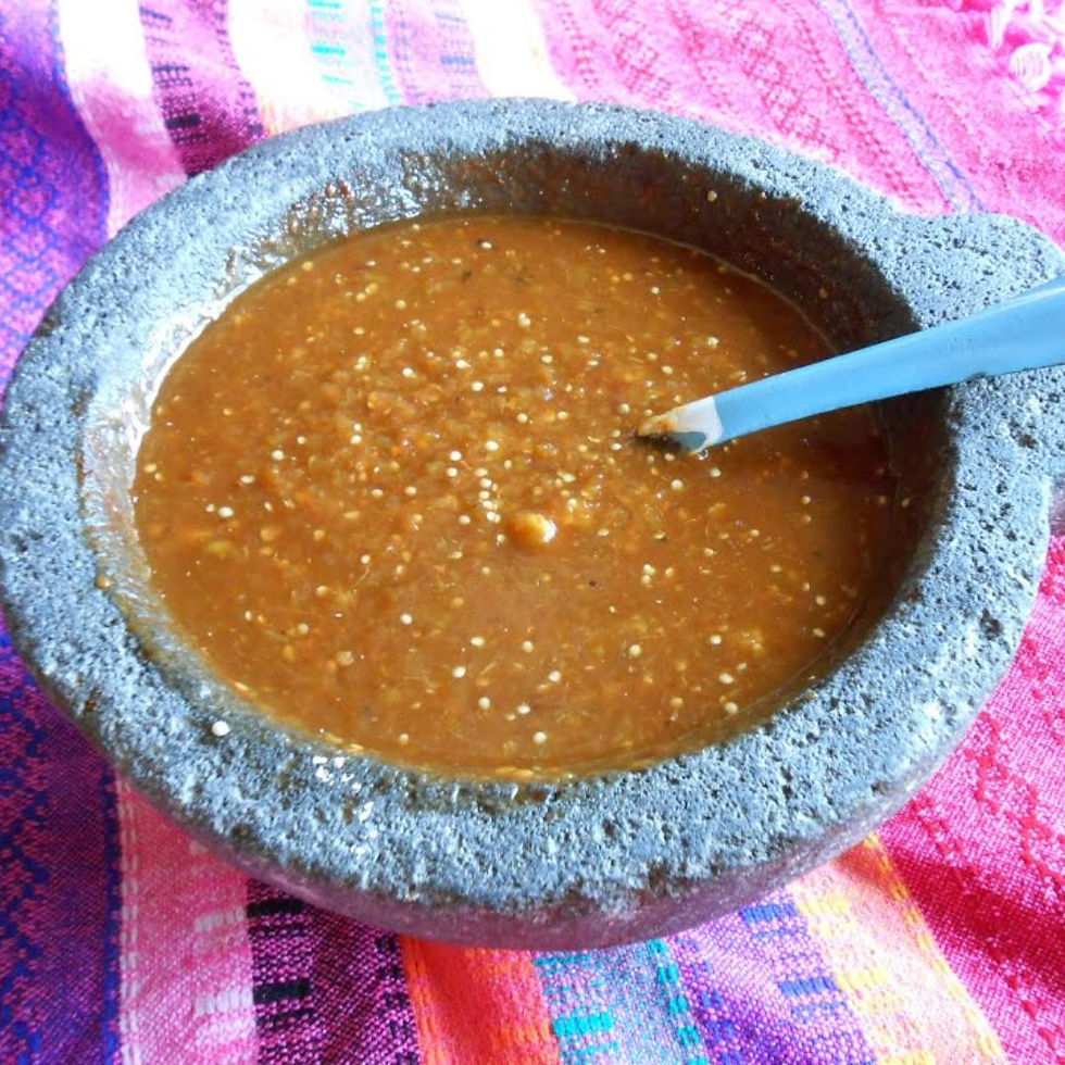 Morita Chili and Green Tomato Salsa Recipe