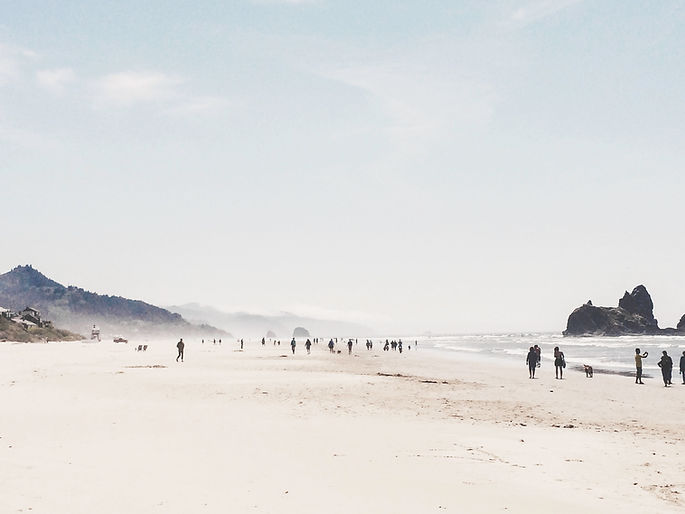 Beach With Rock Formations