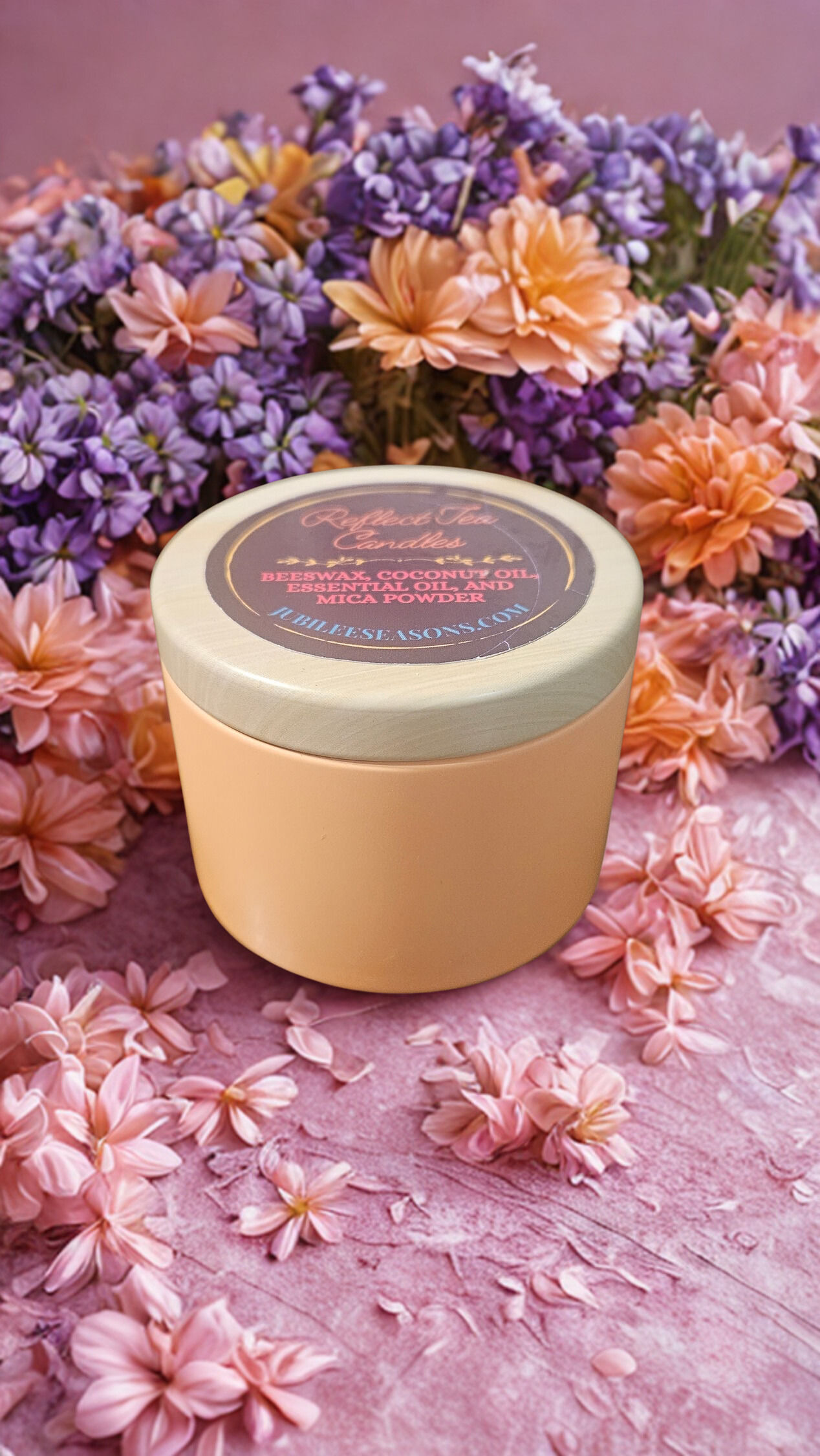 Orange Tea Candle