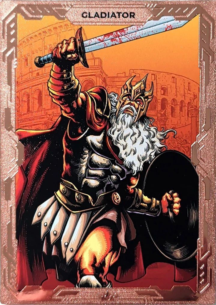 Certificote of Huthenticity Knavish Kings: Series One GLADIATOR UNCOMMON 135