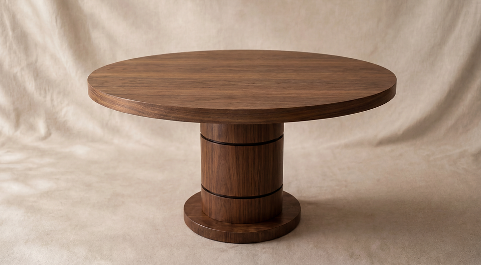 Thumbnail: Aspen Round Walnut Dining Table