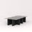 Thumbnail: Black Oak Coffee Table with lattice base &  Bronze Glass Top