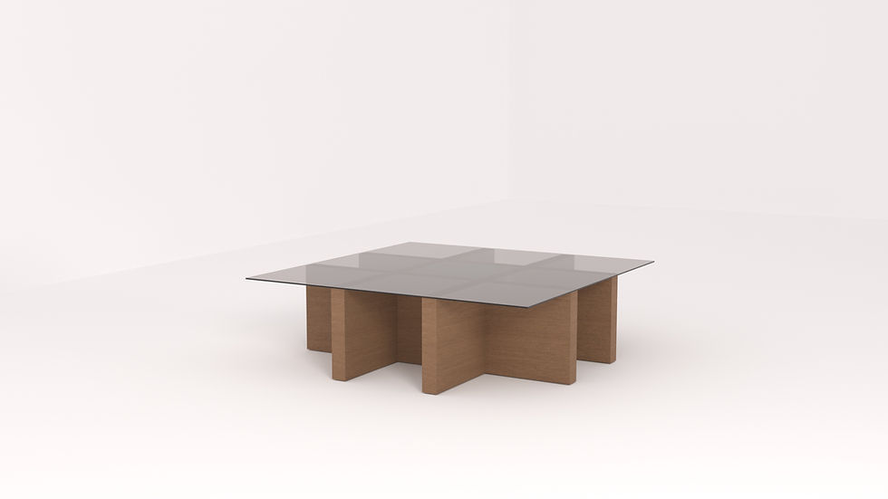 Miniatura: Gu Square Glass Coffee Table