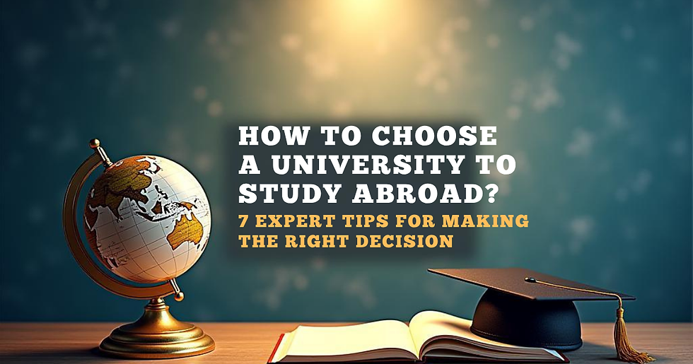 Choosing the right university to study abroad is one of the most important decisions you’ll make in your academic and professional journey.