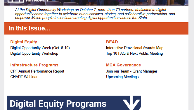 Digital Opportunity Week, CPF Annual Performance Report + Job Opening!
