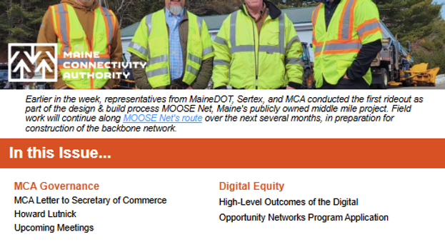 MCA Letter to Secretary of Commerce Howard Lutnick, High Level Outcomes of the BEAD Project Application and Digital Opportunity Networks Application + Upcoming Meetings!