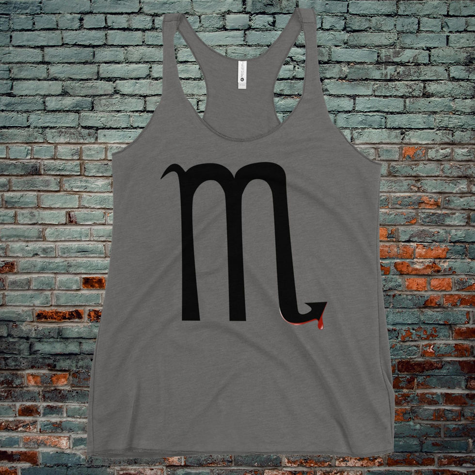 Thumbnail: Scorpio - Gain through Pain - Razor back sleeveless shirt