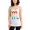 Miniature : Comfort razor back, sleeveless tank top available in black or white, featuring the Scorpio zodiac symbol in full rainbow spectrum. Great for Casual or workout wear. Womans