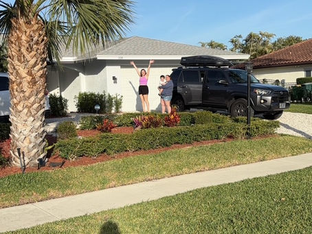 Toyota 4Runner with rooftop carrier parked in Florida — the road trip that started The Outdoor Dad Co