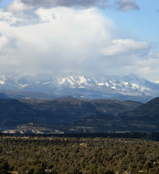 view from crash site of San Juan Mountains