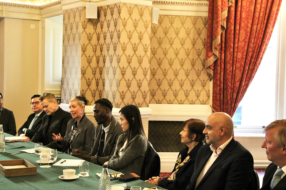 Invitees to the Transforming Global Education Leadership Dialogue during the engagement discussions. Photo courtesy of PVBLIC.