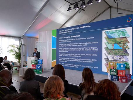 Dr. Greg Scott, Executive Director, SDG Data Alliance, during the SDG Data Alliance Breakfast Convening. Photo by David Nicholas. Courtesy of PVBLIC.
