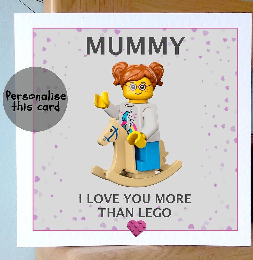 Thumbnail: I love you more than Eleven (Stranger Things) or Lego mini figures print