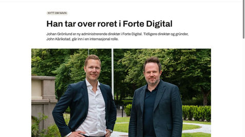 Pressebilde brukt i Digi sin sak om ledelsen i Forte Digital