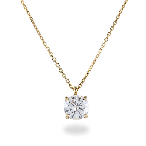 STONE HENgE◆SA25B08M 14K ラボダイヤモンド ネックレス L003】ラボグロウダイヤモンド / ネックレス / 0.9CT / ゴールド