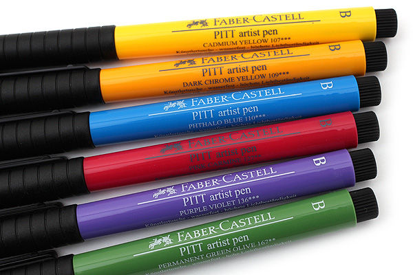 תמונה ממוזערת: 6 PITT Artist Pen - Soft brush - Basic colors