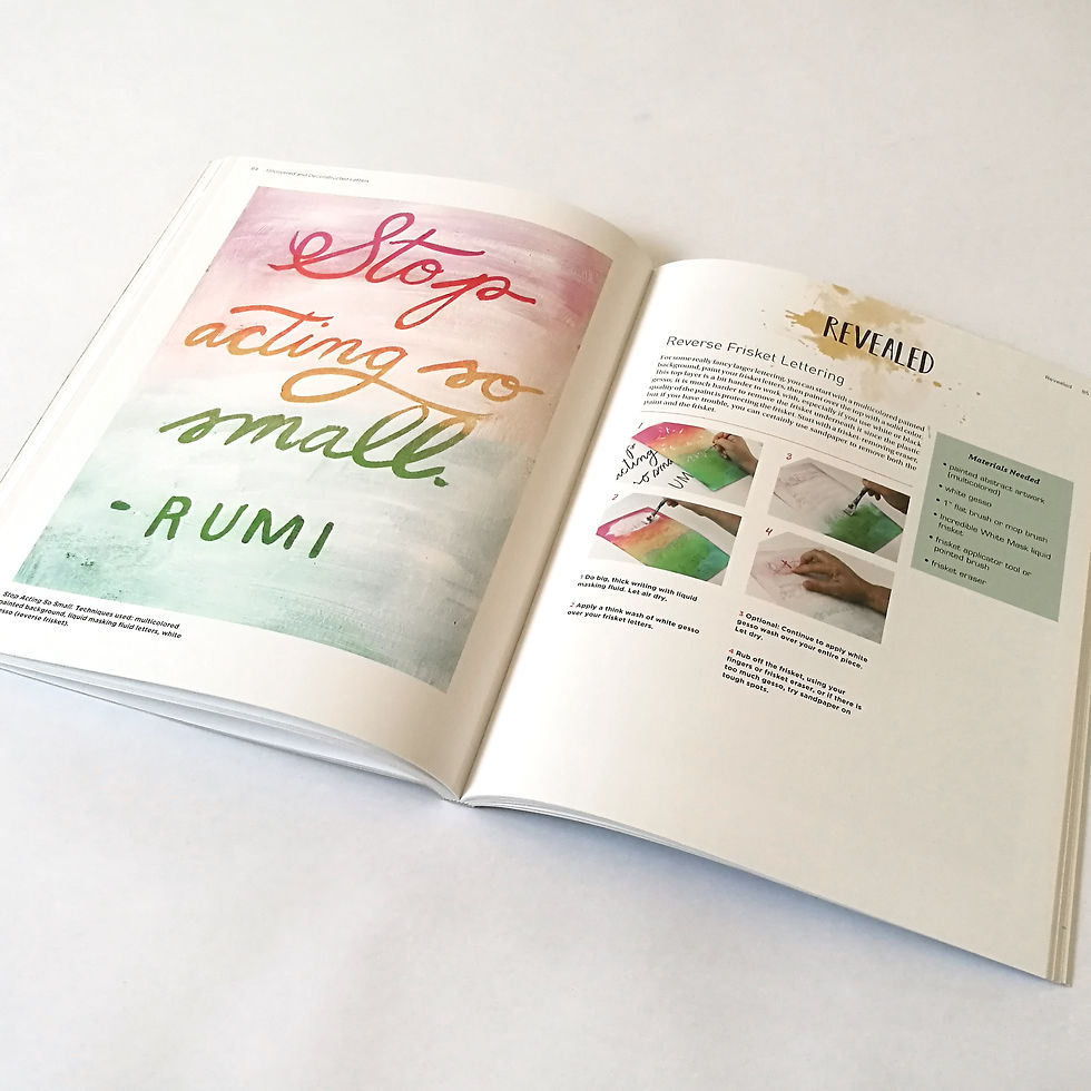 תמונה ממוזערת: The Painted Word - טכניקות בכתיבה אומנותית ומיקס מדיה