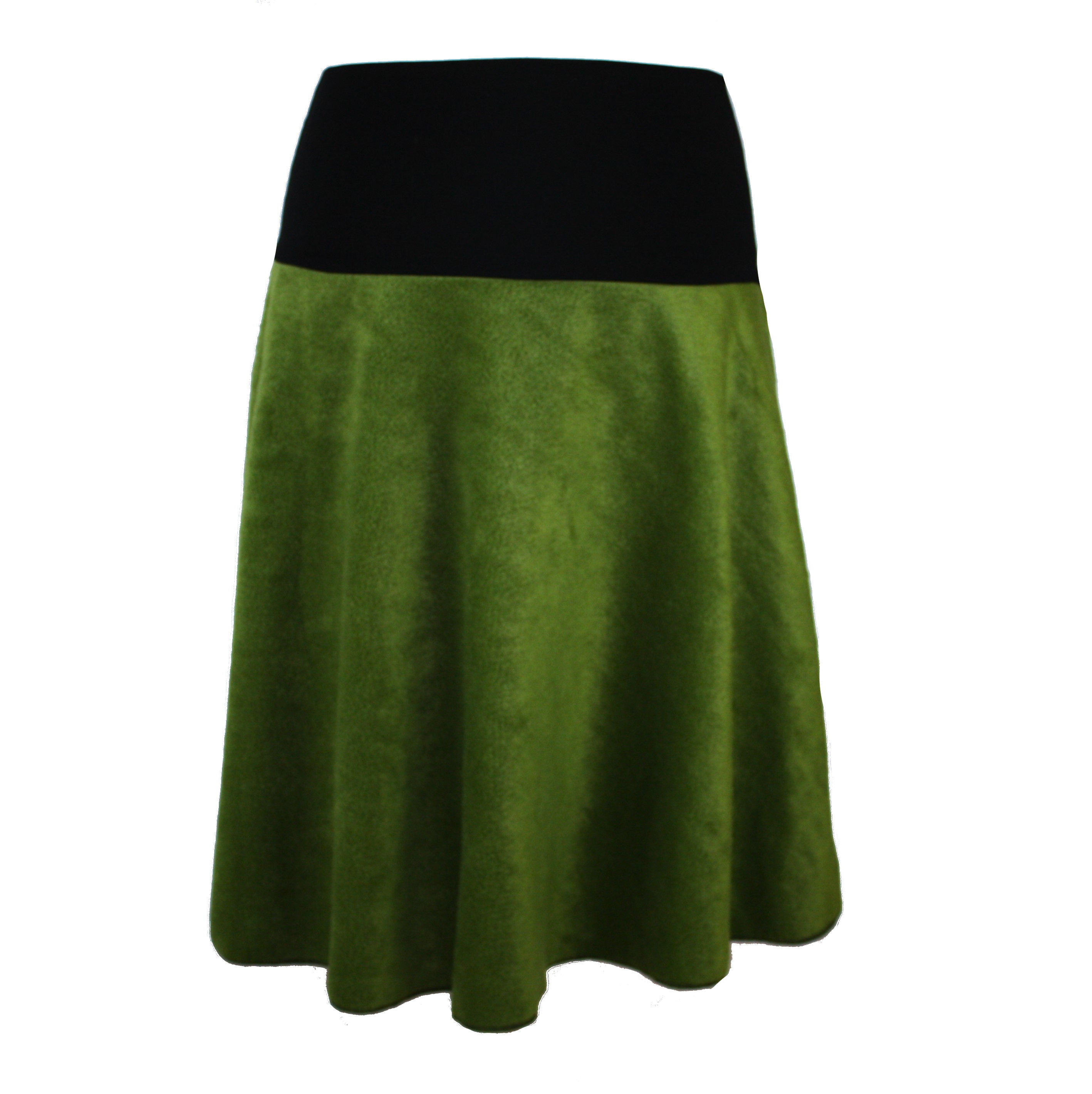 Fleece Rock Moosgrün Schwarz