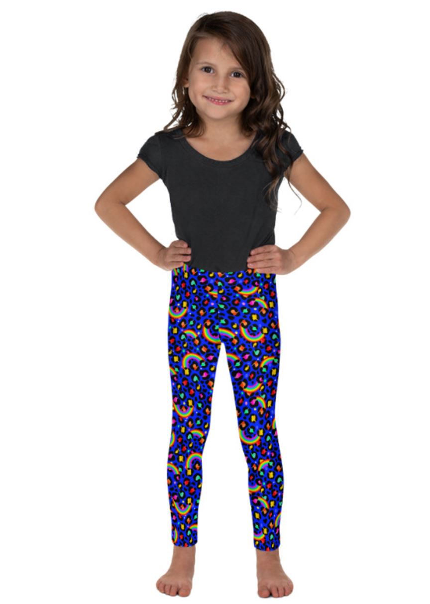 Thumbnail: Rainbow Leopard Leggings -KIDS
