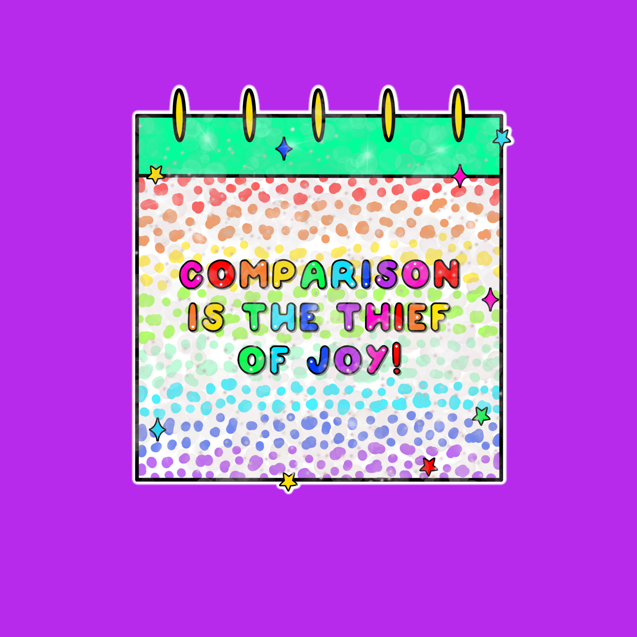 Comparison holographic sticker vinyl