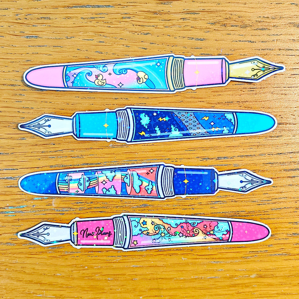 Thumbnail: PEN AND INK Hopes and Dream sticker vinyl pair