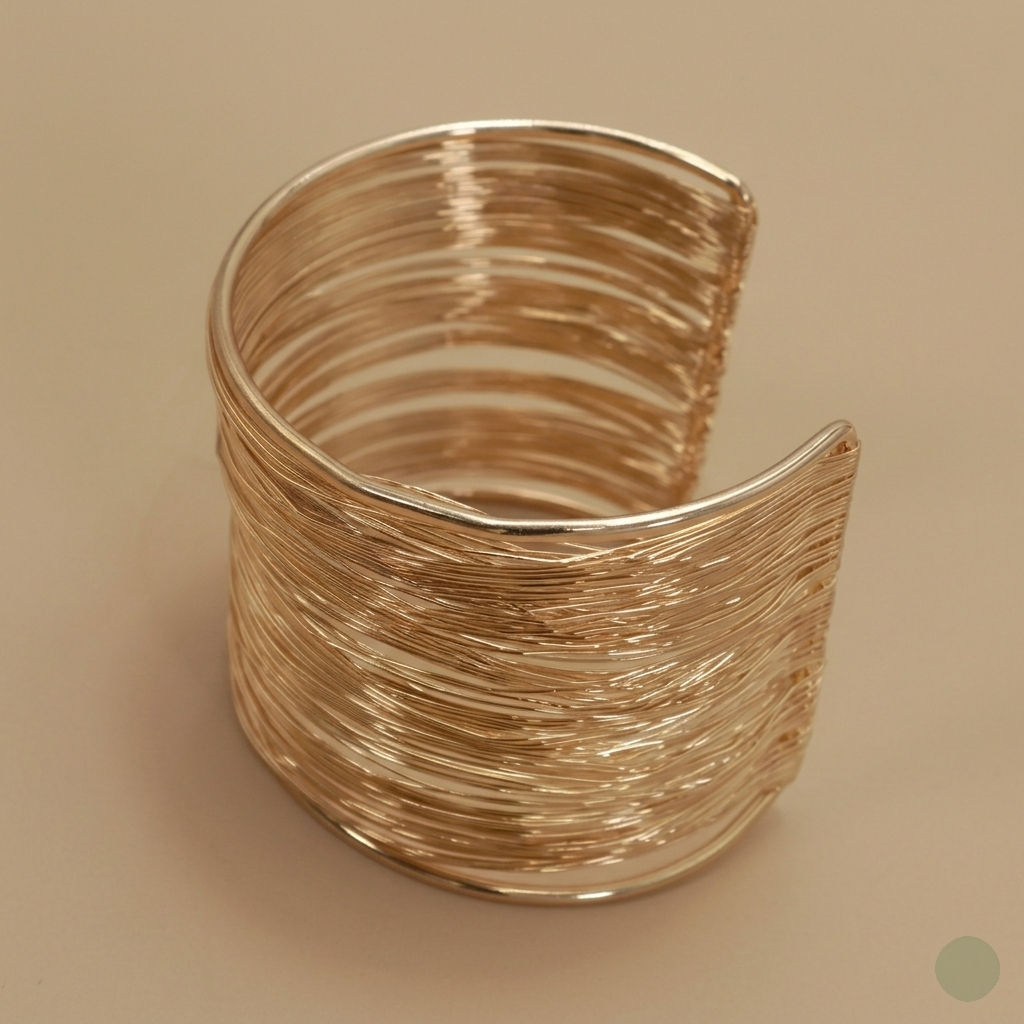 Gold Wire Layered Cuff – Chic Minimalist Bracelet