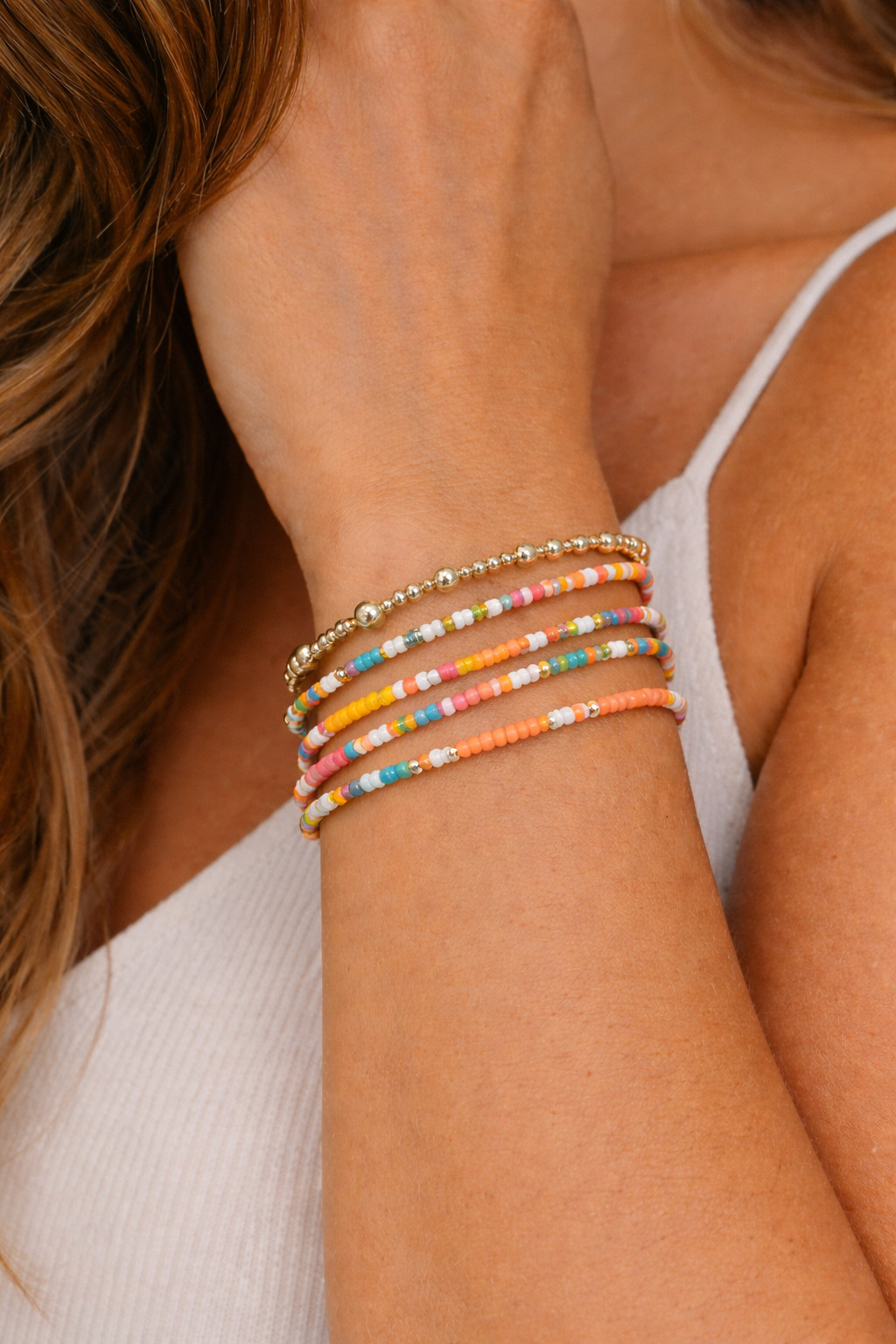 Chic Multi-Layer Gemstone Chain