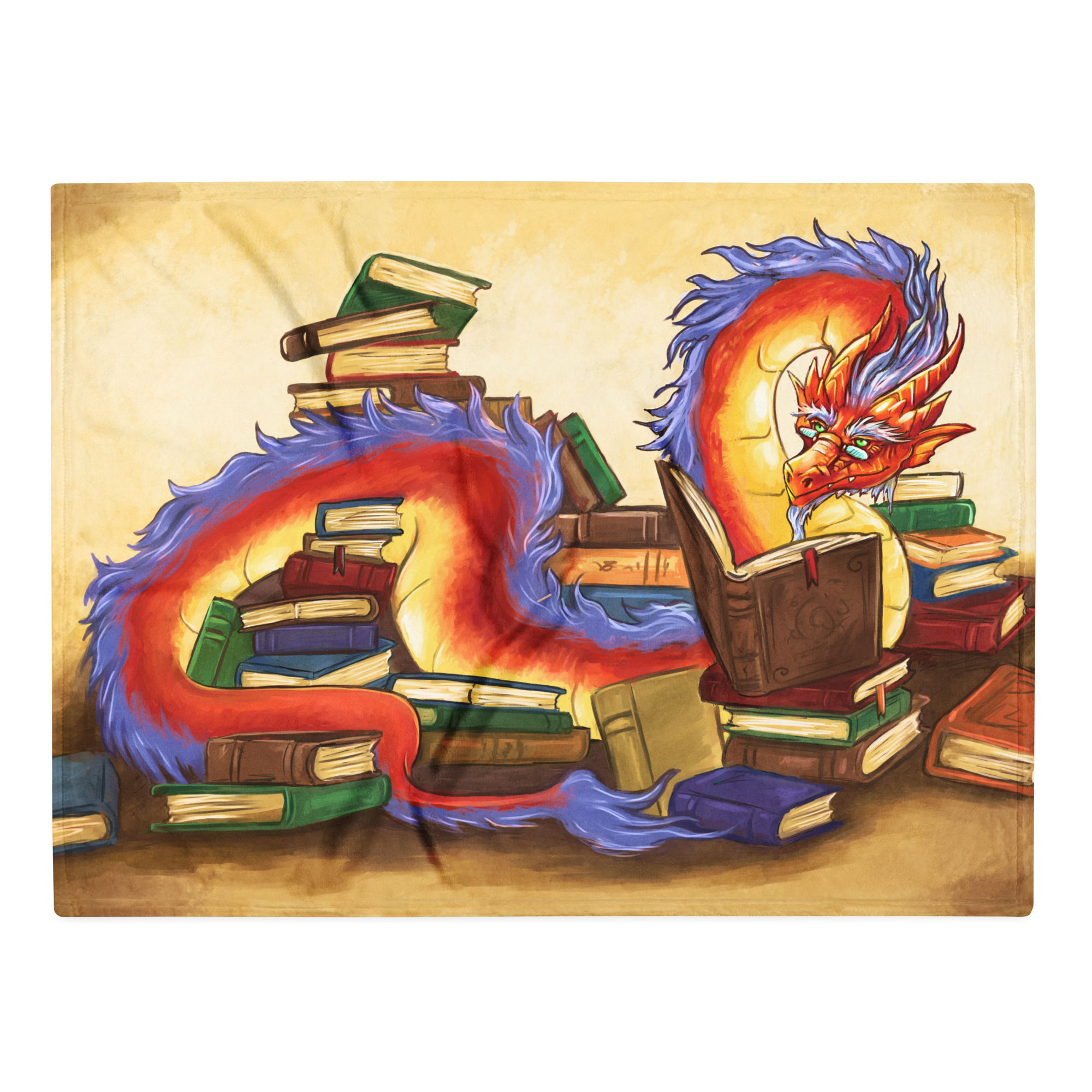 Book Lung Throw Blanket