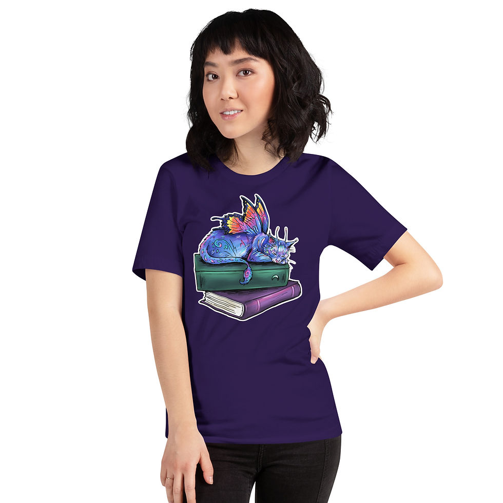 Thumbnail: Butterfly Book Kitten t-shirt