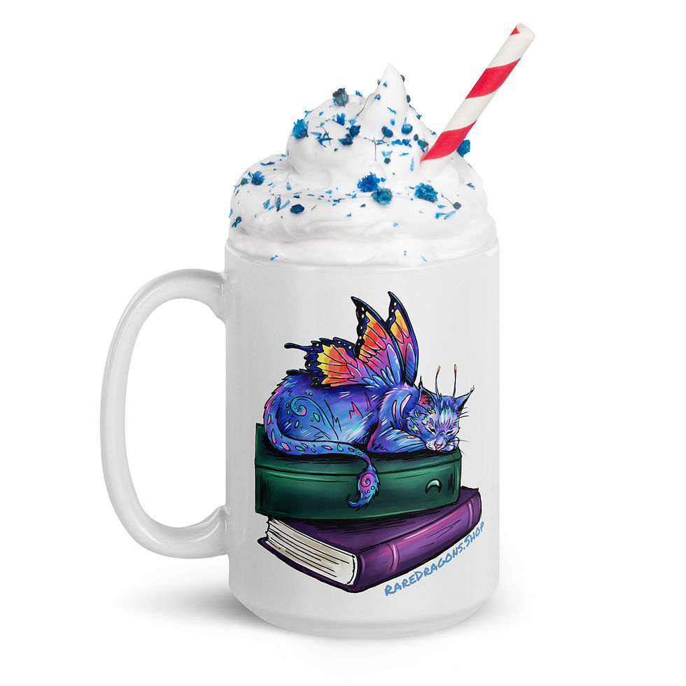 Thumbnail: Butterfly Book Kitten mug