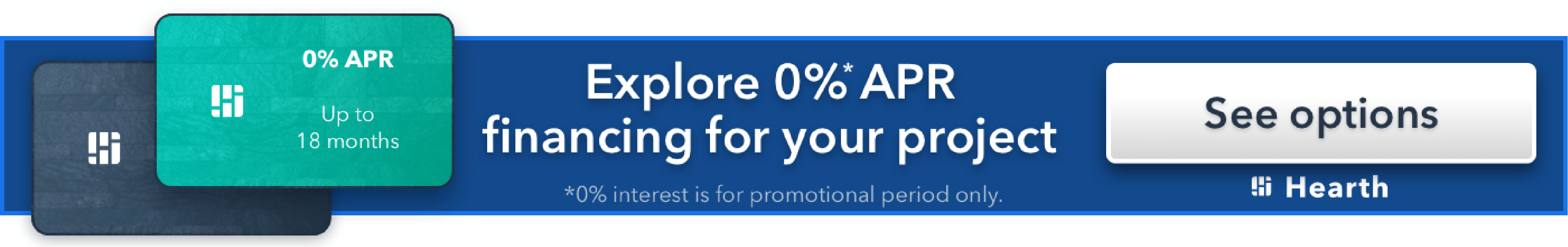 Explore financing options for your project