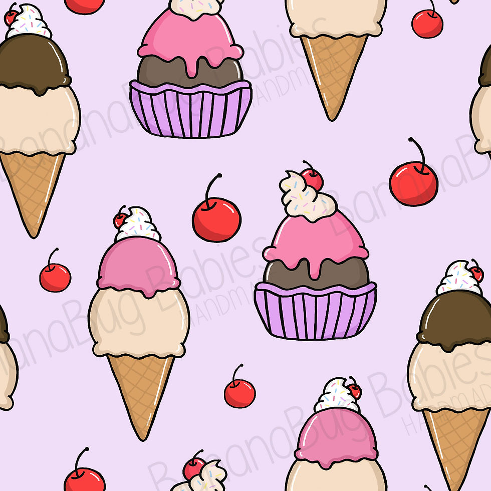 Ice Cream on Purple