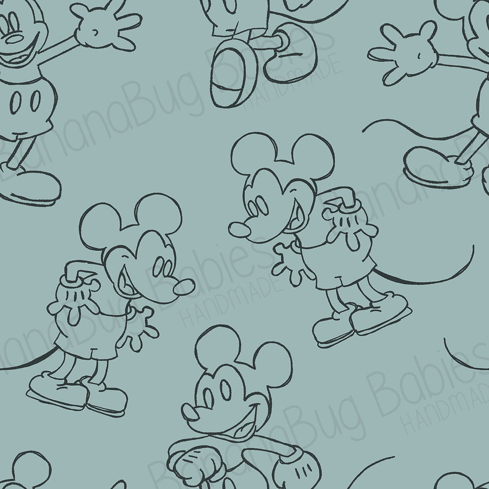 Mouse Sketch Teal