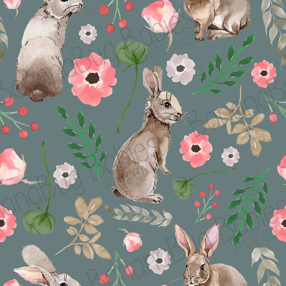 Bunnies Floral