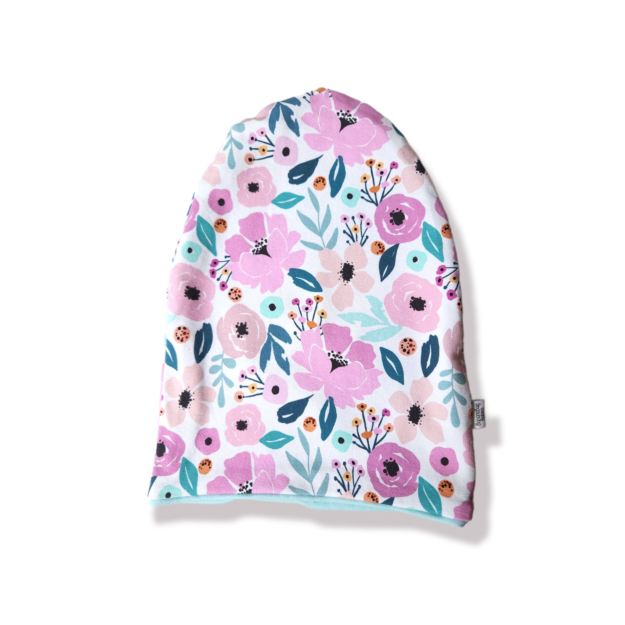 Floral Slouchy Beanie - 3-9m