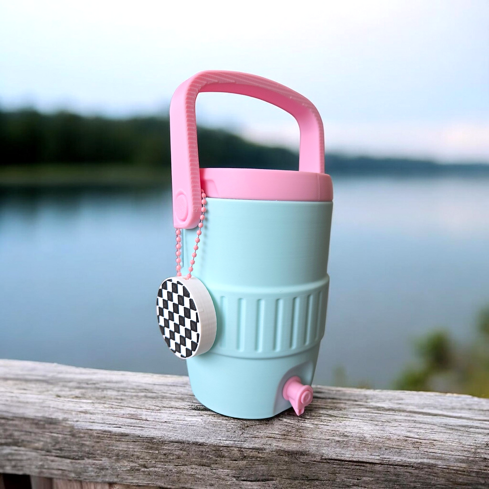 Thumbnail: Can Cooler - Blue & Pink