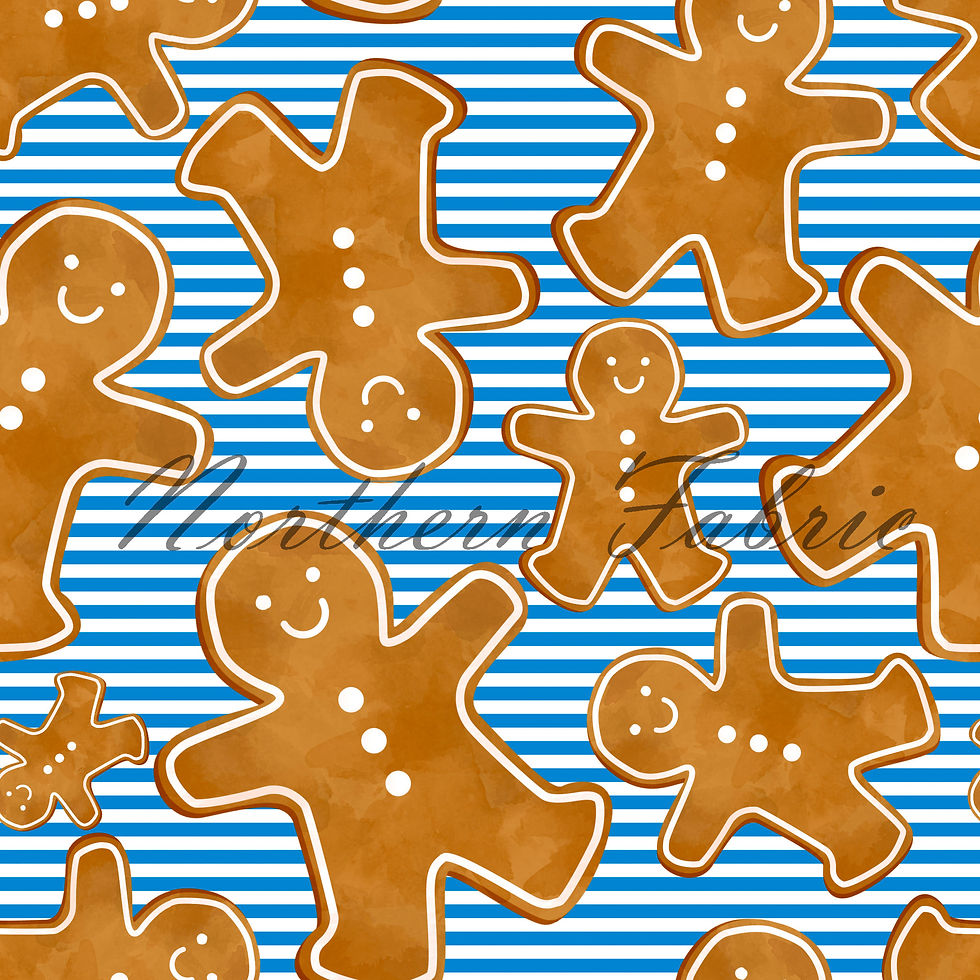 Striped Gingerbread Men