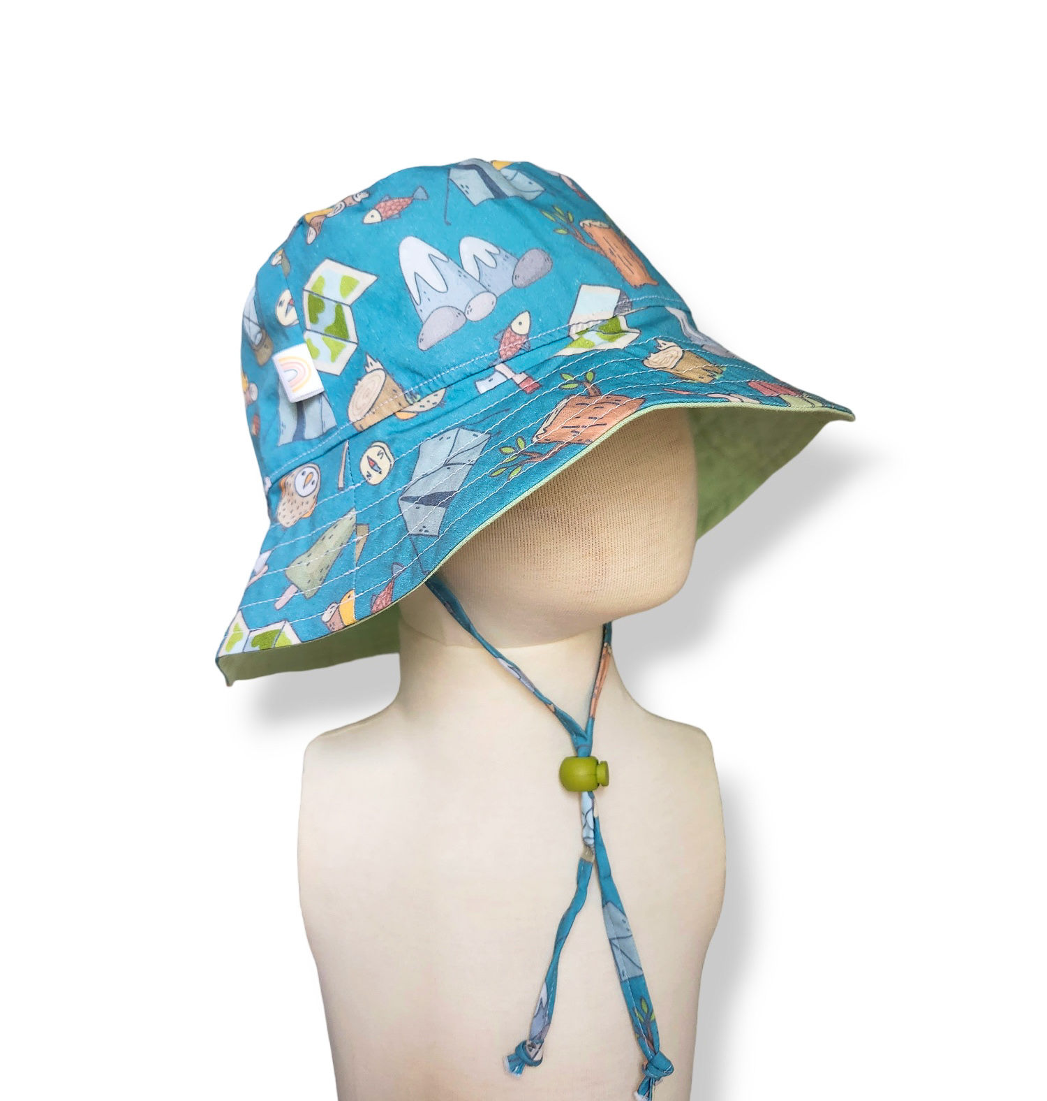 Blue Camp Bucket Hat - 2-4T (19 3/4")