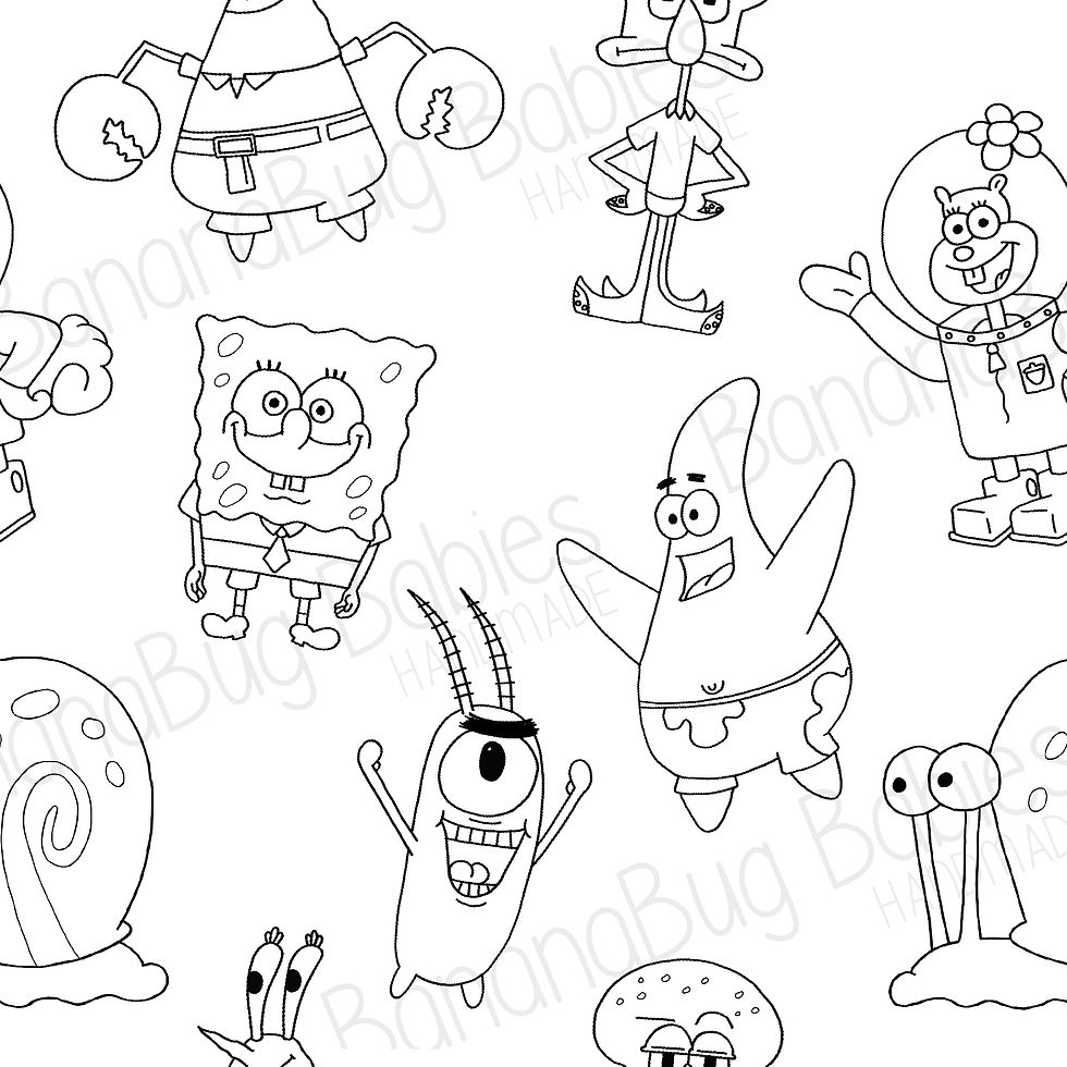 Spongeguy Coloring