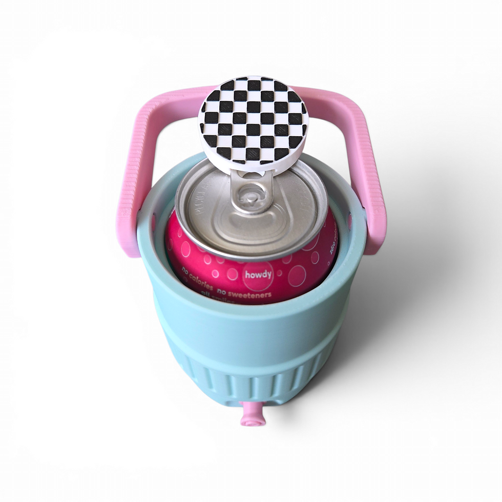 Thumbnail: Can Cooler - Blue & Pink