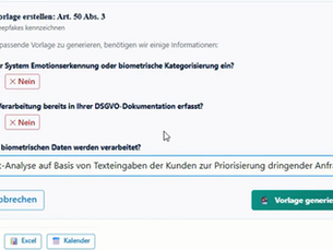 Scrennshots von TrustTroiAI maßgeschneiderte Generator
