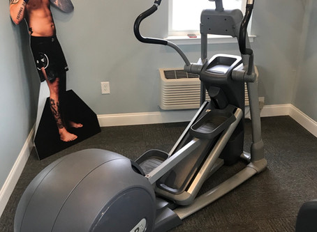 An Elliptical Trainer to replace our Treadmill !
So quiet you can’t hear it outside of the gym😁